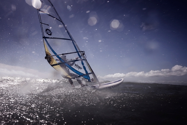 Photograph Paul Ross Jones Windsurfing 1 on One Eyeland